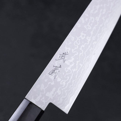 Gyuto VG-10 Damascus Walnut Handle 180mm (7”)-[Musashi]-[Japanese-Kitchen-Knives]