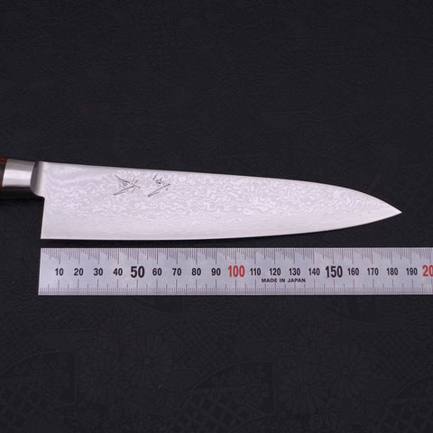 Gyuto VG-10 Damascus Western Handle 180mm-[Musashi]-[Japanese-Kitchen-Knives]