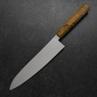 Gyuto VG-10 Damascus Yellow-Brown Birch Handle 210mm-[Musashi]-[Japanese-Kitchen-Knives]