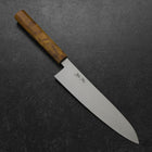 Gyuto VG-10 Damascus Yellow-Brown Birch Handle 210mm-[Musashi]-[Japanese-Kitchen-Knives]