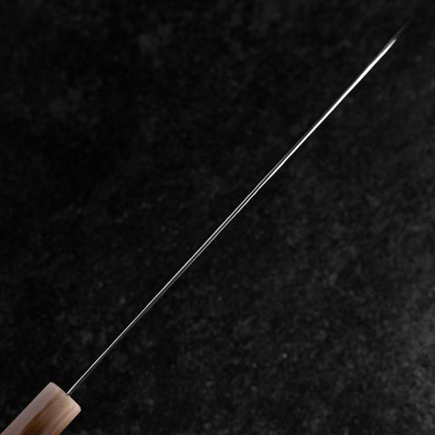 Gyuto VG-10 Mirror Tsuchime Damascus Dark Pink Buffalo Maple Handle 240mm-[Musashi]-[Japanese-Kitchen-Knives]