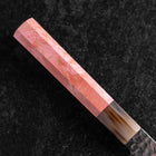 Gyuto VG-10 Mirror Tsuchime Damascus Dark Pink Buffalo Maple Handle 240mm-[Musashi]-[Japanese-Kitchen-Knives]