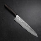 Gyuto VG-10 Tsuchime Damascus Ashwood Handle 240mm (9.4”)-[Musashi]-[Japanese-Kitchen-Knives]