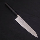 Gyuto VG-10 Tsuchime Damascus Buffalo Ebony Handle 210mm-[Musashi]-[Japanese-Kitchen-Knives]