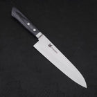 Gyuto VG-10 Tsuchime Damascus Western Dark Blue Handle 180mm (7”)-[Musashi]-[Japanese-Kitchen-Knives]