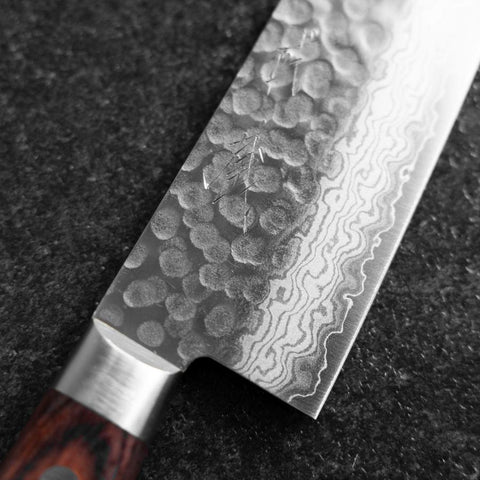 Gyuto VG-10 Tsuchime Damascus Western Handle 210mm (8.3”)-[Musashi]-[Japanese-Kitchen-Knives]