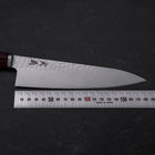 Gyuto VG-10 Tsuchime Oval Red Handle 180mm-[Musashi]-[Japanese-Kitchen-Knives]