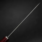 Gyuto VG-10 Tsuchime Western Red Handle 185mm-[Musashi]-[Japanese-Kitchen-Knives]