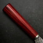 Gyuto VG-10 Tsuchime Western Red Handle 185mm-[Musashi]-[Japanese-Kitchen-Knives]