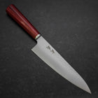 Gyuto VG-10 Tsuchime Western Red Handle 185mm-[Musashi]-[Japanese-Kitchen-Knives]