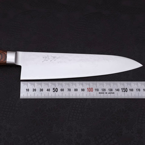 Gyuto VG-5 Tsuchime Western Handle 180mm-[Musashi]-[Japanese-Kitchen-Knives]