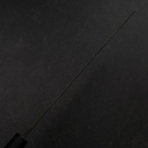 Gyuto White Steel #2 Kurouchi Buffalo Magnolia Handle 240mm（wider width） (9.4”)-[Musashi]-[Japanese-Kitchen-Knives]