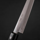Gyuto White Steel #2 Stainless Clad Polished Western Black Handle 180mm (7”)-[Musashi]-[Japanese-Kitchen-Knives]