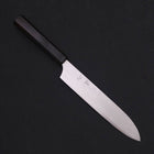 Gyuto White Steel #2 Super Polished Buffalo Ebony Handle 190mm (7.5”)-[Musashi]-[Japanese-Kitchen-Knives]