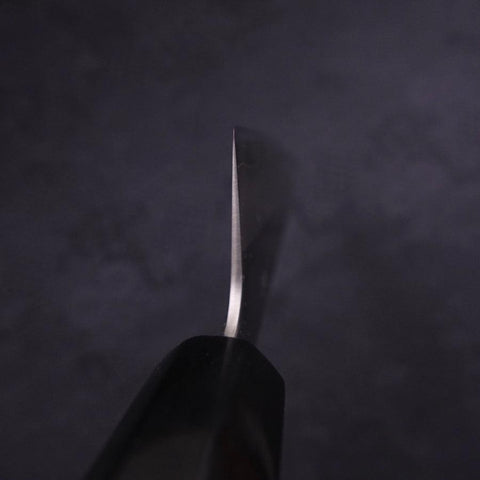 Gyuto White Steel #1 Polished Buffalo Magnolia Handle 180mm-[Musashi]-[Japanese-Kitchen-Knives]