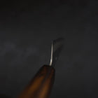 Gyuto White Steel #1 Polished Sumi Urushi Handle 210mm-[Musashi]-[Japanese-Kitchen-Knives]