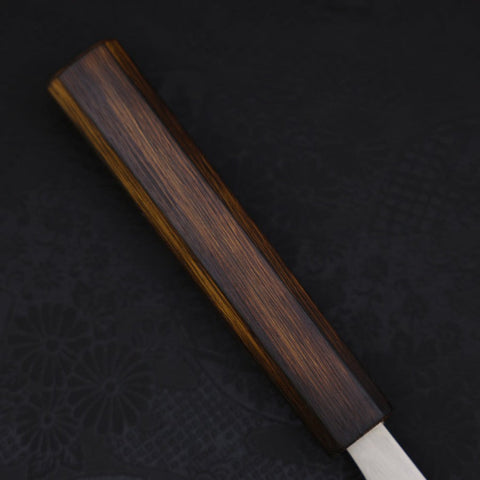 Gyuto White Steel #1 Polished Sumi Urushi Handle 210mm-[Musashi]-[Japanese-Kitchen-Knives]