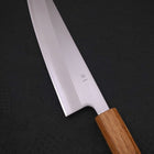 Gyuto White Steel #1 Polished Yaki Urushi Handle 180mm-[Musashi]-[Japanese-Kitchen-Knives]