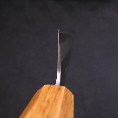 Gyuto White Steel #1 Polished Yaki Urushi Handle 180mm-[Musashi]-[Japanese-Kitchen-Knives]