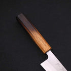 Gyuto White Steel #1 Polished Yaki Urushi Handle 180mm-[Musashi]-[Japanese-Kitchen-Knives]