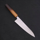 Gyuto White Steel #1 Polished Yaki Urushi Handle 180mm-[Musashi]-[Japanese-Kitchen-Knives]