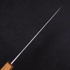 Gyuto White Steel #1 Polished Yaki Urushi Handle 210mm-[Musashi]-[Japanese-Kitchen-Knives]