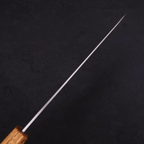 Gyuto White Steel #1 Polished Yaki Urushi Handle 210mm-[Musashi]-[Japanese-Kitchen-Knives]