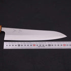 Gyuto White Steel #1 Polished Yaki Urushi Handle 210mm-[Musashi]-[Japanese-Kitchen-Knives]