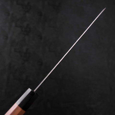 Gyuto White Steel #1 Stainless Clad Tsuchime Walnut Handle 240mm-[Musashi]-[Japanese-Kitchen-Knives]