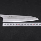 Gyuto White Steel #2 Nashiji Ebony Handle 240mm-[Musashi]-[Japanese-Kitchen-Knives]