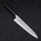 Gyuto White Steel #2 Nashiji Ebony Handle 240mm-[Musashi]-[Japanese-Kitchen-Knives]