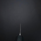 Gyuto White Steel #2 Tsuchime Dark Blue Urushi Handle 180mm-[Musashi]-[Japanese-Kitchen-Knives]
