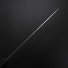 Gyuto White Steel #2 Tsuchime Dark Blue Urushi Handle 180mm-[Musashi]-[Japanese-Kitchen-Knives]