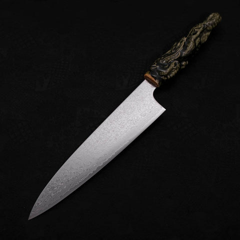 Gyuto ZA-18 Damascus Ceramics Dragon Handle 210mm-[Musashi]-[Japanese-Kitchen-Knives]