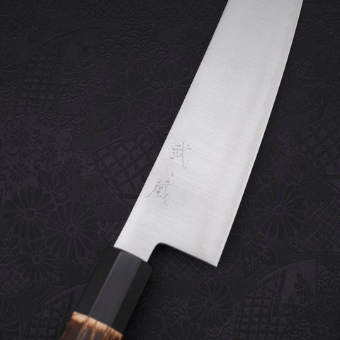 Gyuto ZDP-189 Polished Buffalo Chestnuts Handle 210mm-[Musashi]-[Japanese-Kitchen-Knives]