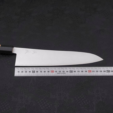 Gyuto ZDP-189 Polished Buffalo Chestnuts Handle 240mm-[Musashi]-[Japanese-Kitchen-Knives]