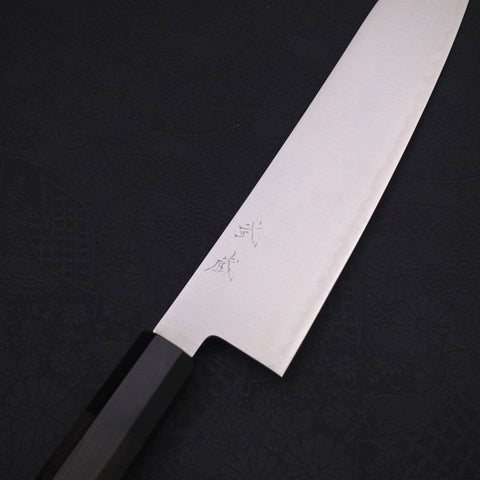 Gyuto ZDP-189 Polished Buffalo Ebony Handle 210mm-[Musashi]-[Japanese-Kitchen-Knives]