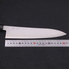 Gyuto ZDP-189 Polished Buffalo Ebony Handle 210mm-[Musashi]-[Japanese-Kitchen-Knives]
