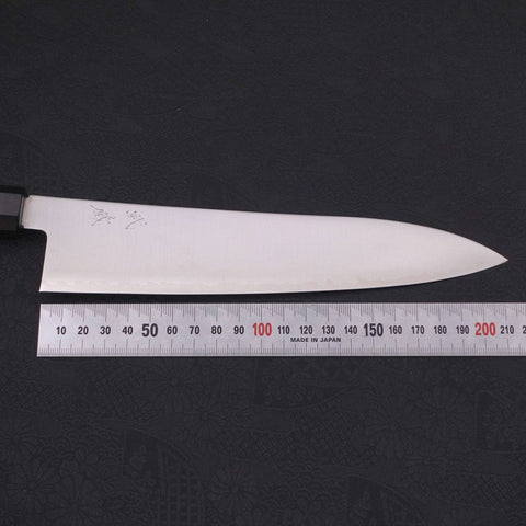 Gyuto ZDP-189 Polished Buffalo Ebony Handle 210mm-[Musashi]-[Japanese-Kitchen-Knives]