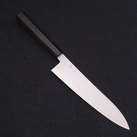Gyuto ZDP-189 Polished Buffalo Ebony Handle 210mm-[Musashi]-[Japanese-Kitchen-Knives]
