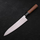 Gyuto ZDP-189 Polished Buffalo Teak Handle 210mm (8.3”)-[Musashi]-[Japanese-Kitchen-Knives]