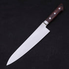 Gyuto knife AUS-8 Polished Western Mahogany Handle 210mm-[Musashi]-[Japanese-Kitchen-Knives]