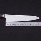 Gyuto knife AUS-8 Polished Western Mahogany Handle 210mm-[Musashi]-[Japanese-Kitchen-Knives]
