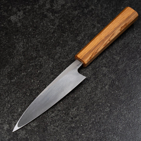 Kaisaki White Steel #2 Kurouchi Oak Handle 120mm (4.7”)-[Musashi]-[Japanese-Kitchen-Knives]