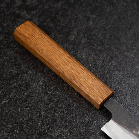 Kaisaki White Steel #2 Kurouchi Oak Handle 120mm (4.7”)-[Musashi]-[Japanese-Kitchen-Knives]