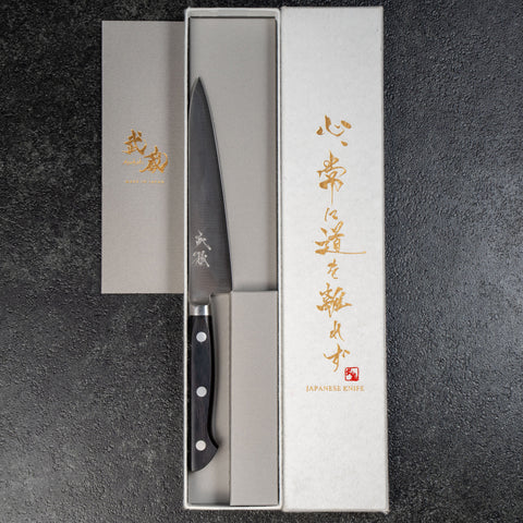 Petty VG-1 Polished Western Handle 135mm (5.3”)-[Musashi]-[Japanese-Kitchen-Knives]