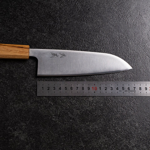 Santoku AUS-8 Polished Oak Handle 165mm
