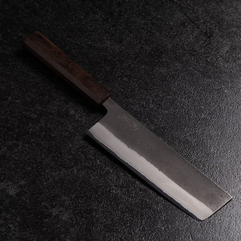 Nakiri White Steel #2 Kurouchi Nashiji Ashwood Handle 165mm