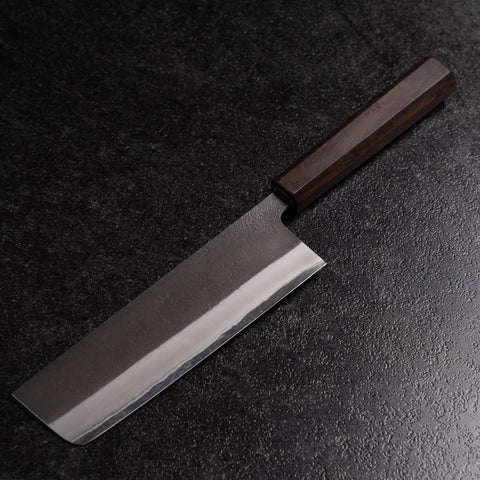 Nakiri White Steel #2 Kurouchi Nashiji Ashwood Handle 165mm