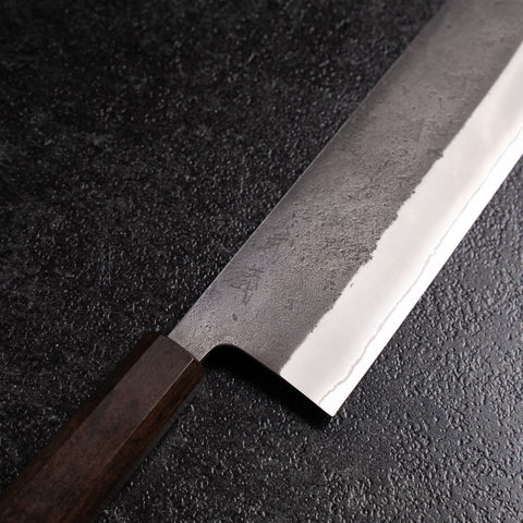 Nakiri White Steel #2 Kurouchi Nashiji Ashwood Handle 165mm